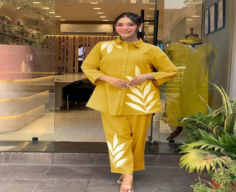 Classy Full Embroidery Cotton Co-ord Sets